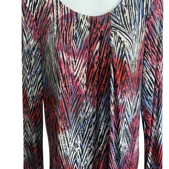 Rafaella Artistic Expression Long Sleeve Abstract Print Top Size Small NWT - Picture 4 of 12